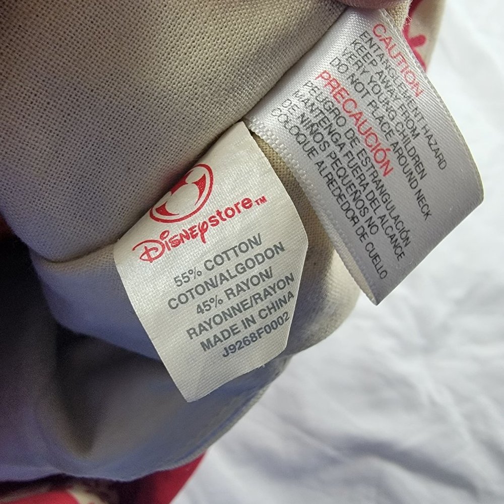Disney Store Red Floral Mickey And Minnie Tote Bag Island Getaway Lightweight - Picture 6 of 7